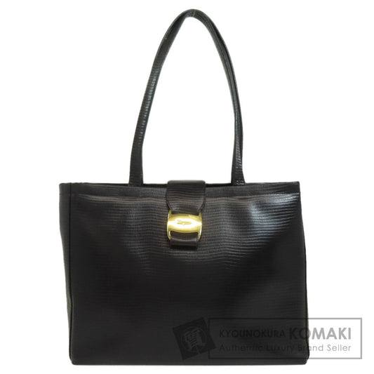 Salvatore Ferragamo logo Tote Bag Leather Ladies [Used]