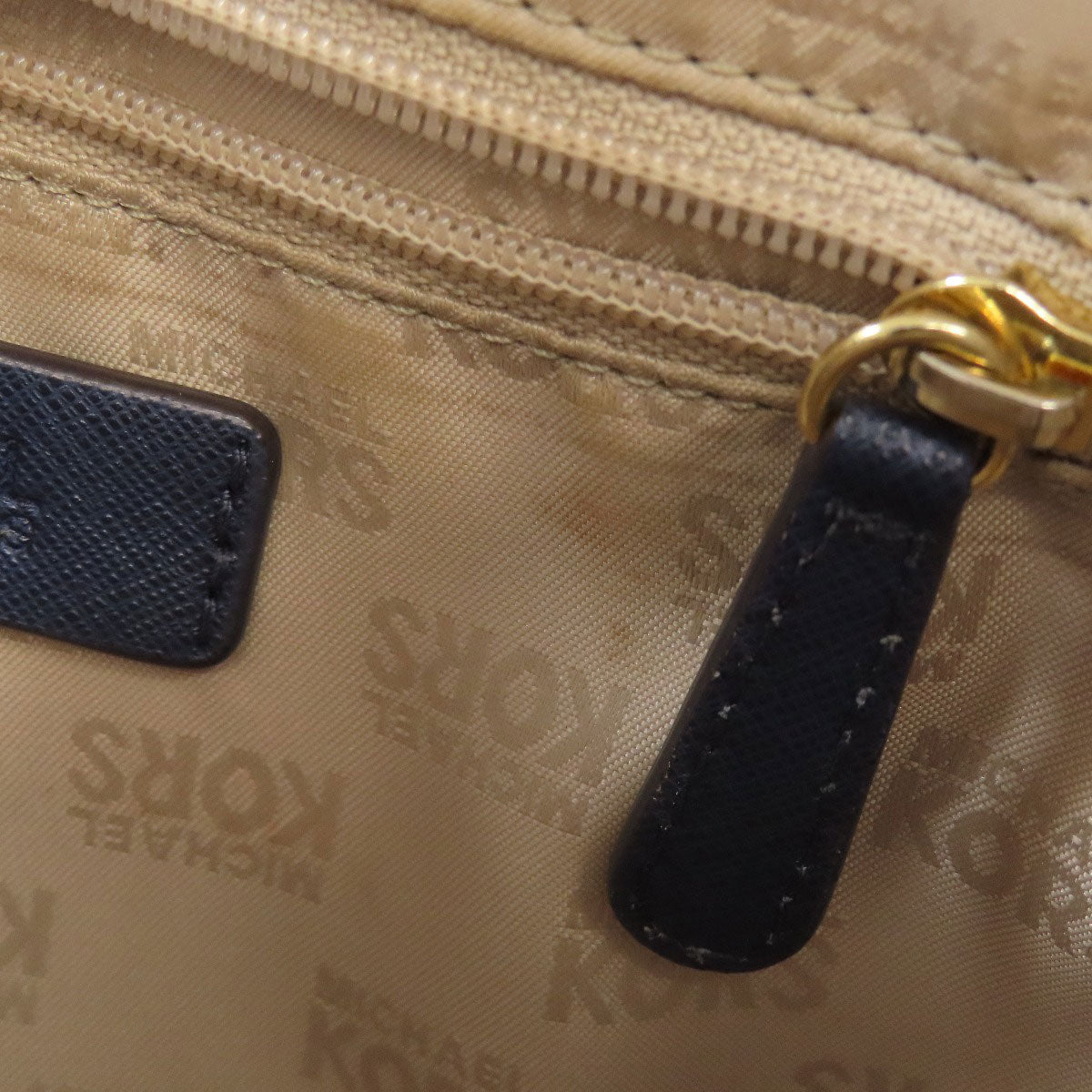 Michael Kors border Handbag Leather Ladies [Used]