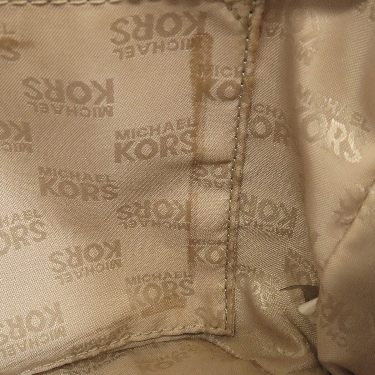 Michael Kors border Handbag Leather Ladies [Used]