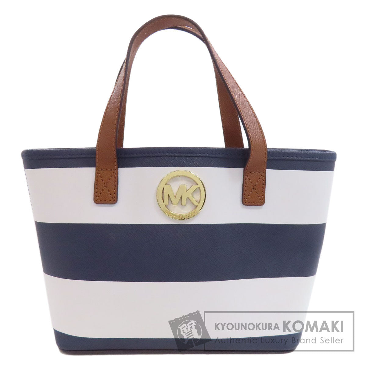 Michael Kors border Handbag Leather Ladies [Used]