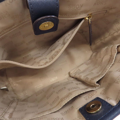 Michael Kors border Handbag Leather Ladies [Used]