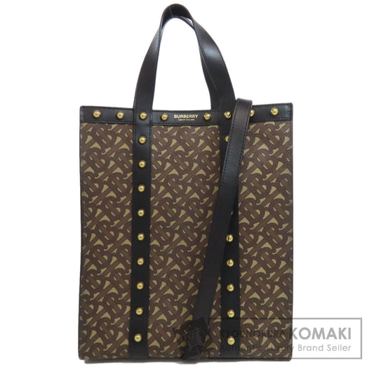 BURBERRY TB logo 2WAY Tote Bag PVC LeatherLadies [Used]