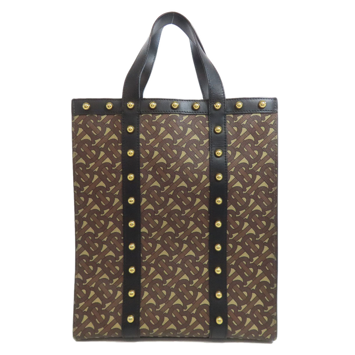 BURBERRY TB logo 2WAY Tote Bag PVC LeatherLadies [Used]