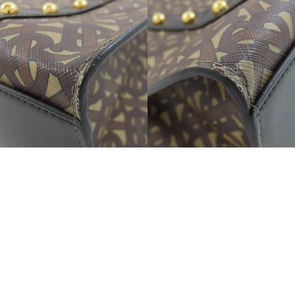 BURBERRY TB logo 2WAY Tote Bag PVC LeatherLadies [Used]