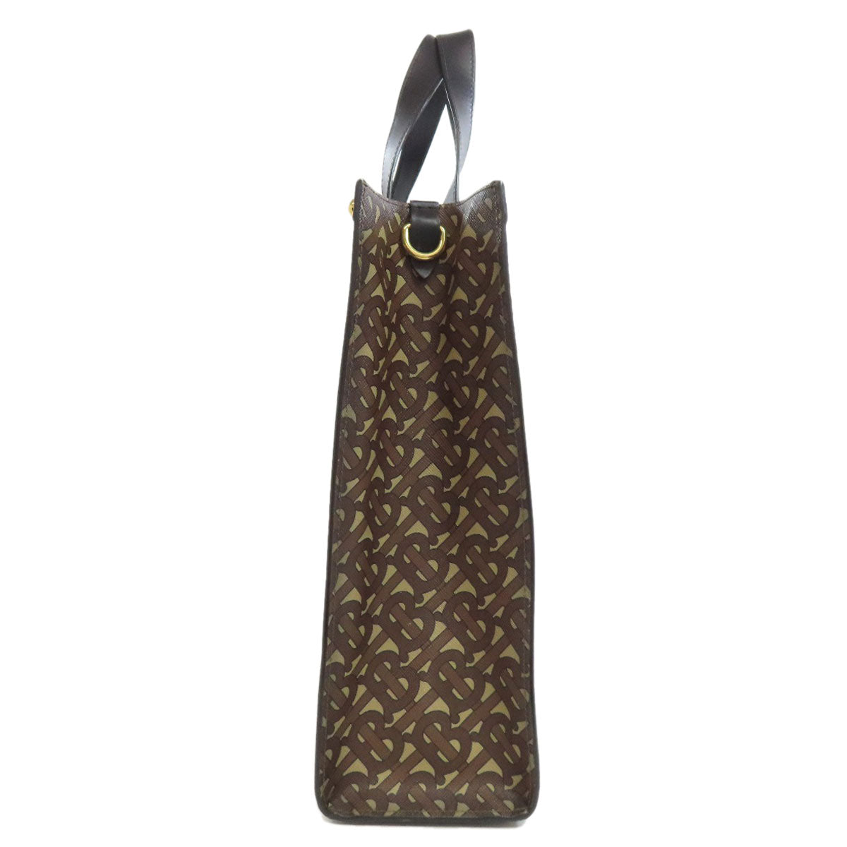 BURBERRY TB logo 2WAY Tote Bag PVC LeatherLadies [Used]