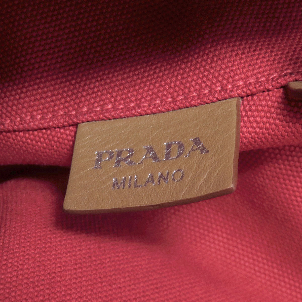 プラダ カナパ バケツ 2WAY トートバッグ キャンバス レディース 【中古】【PRADA】