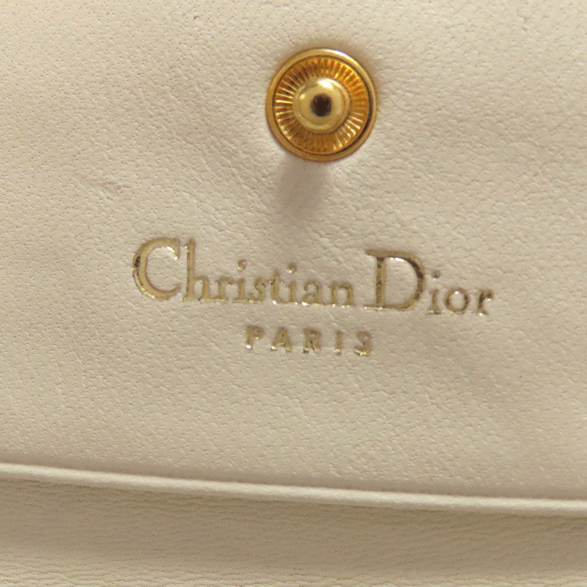 CHRISTIAN DIOR Canage key holder Calf Ladies [Used]
