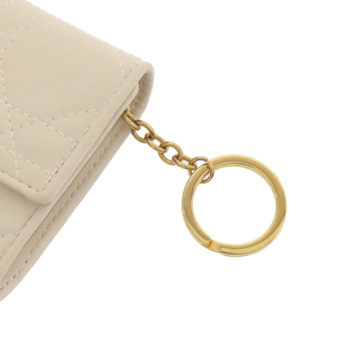 CHRISTIAN DIOR Canage key holder Calf Ladies [Used]