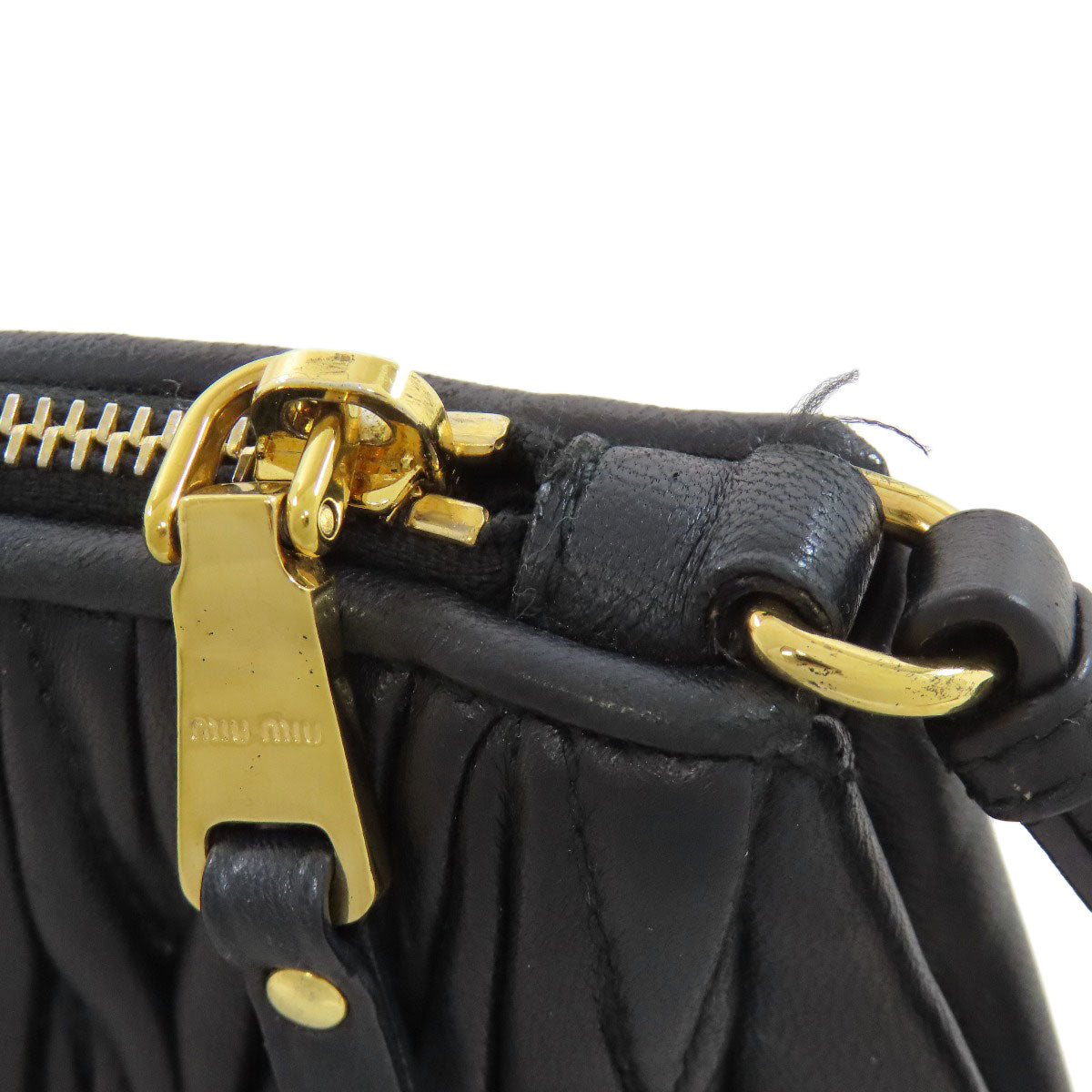 MIUMIU Materasse Accessory pouch Calf Ladies [Used]