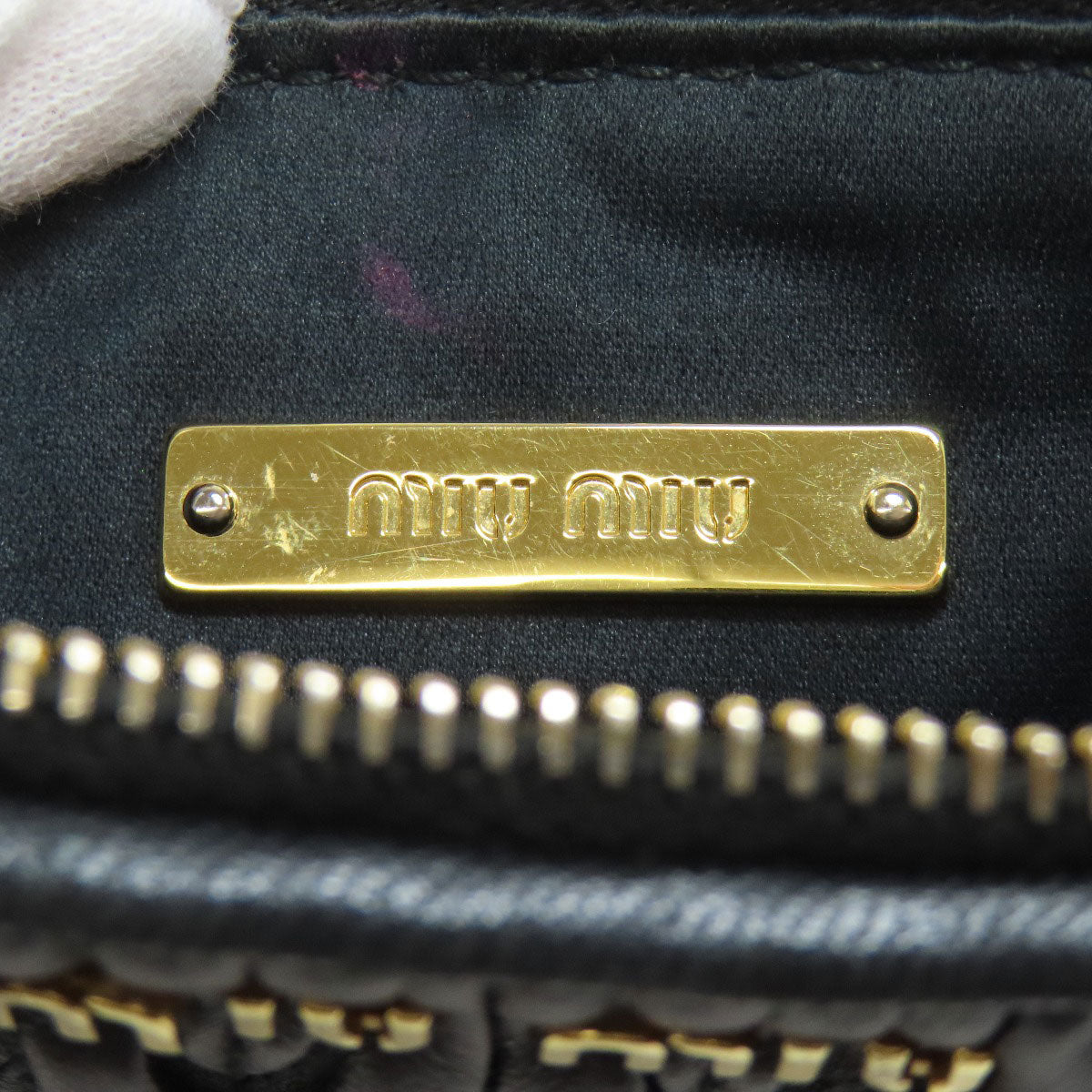 MIUMIU Materasse Accessory pouch Calf Ladies [Used]