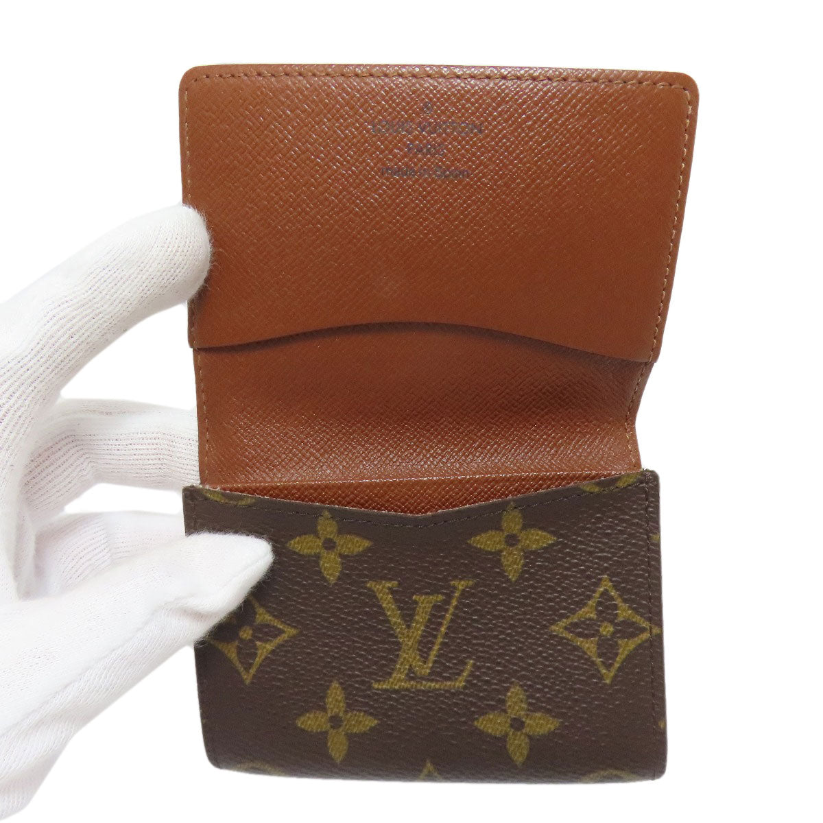 LOUIS VUITTON M62920 Anne Vert Cult De Visit Card Case Monogram canvas Ladies [Used]