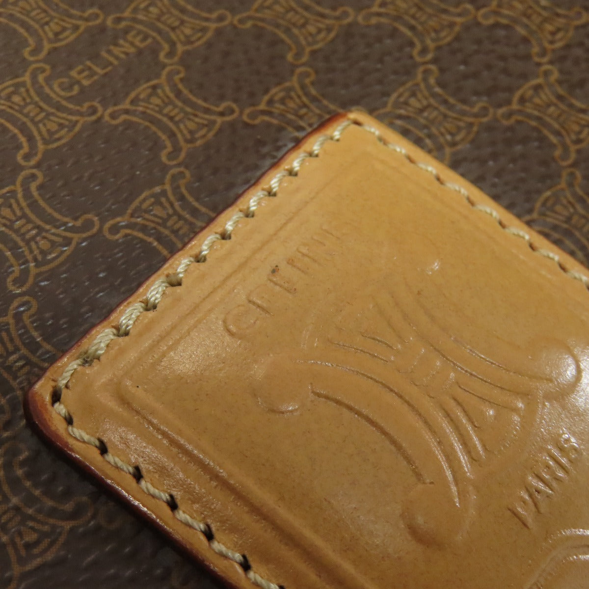 CELINE Macadam pattern Boston bag PVC Ladies [Used]