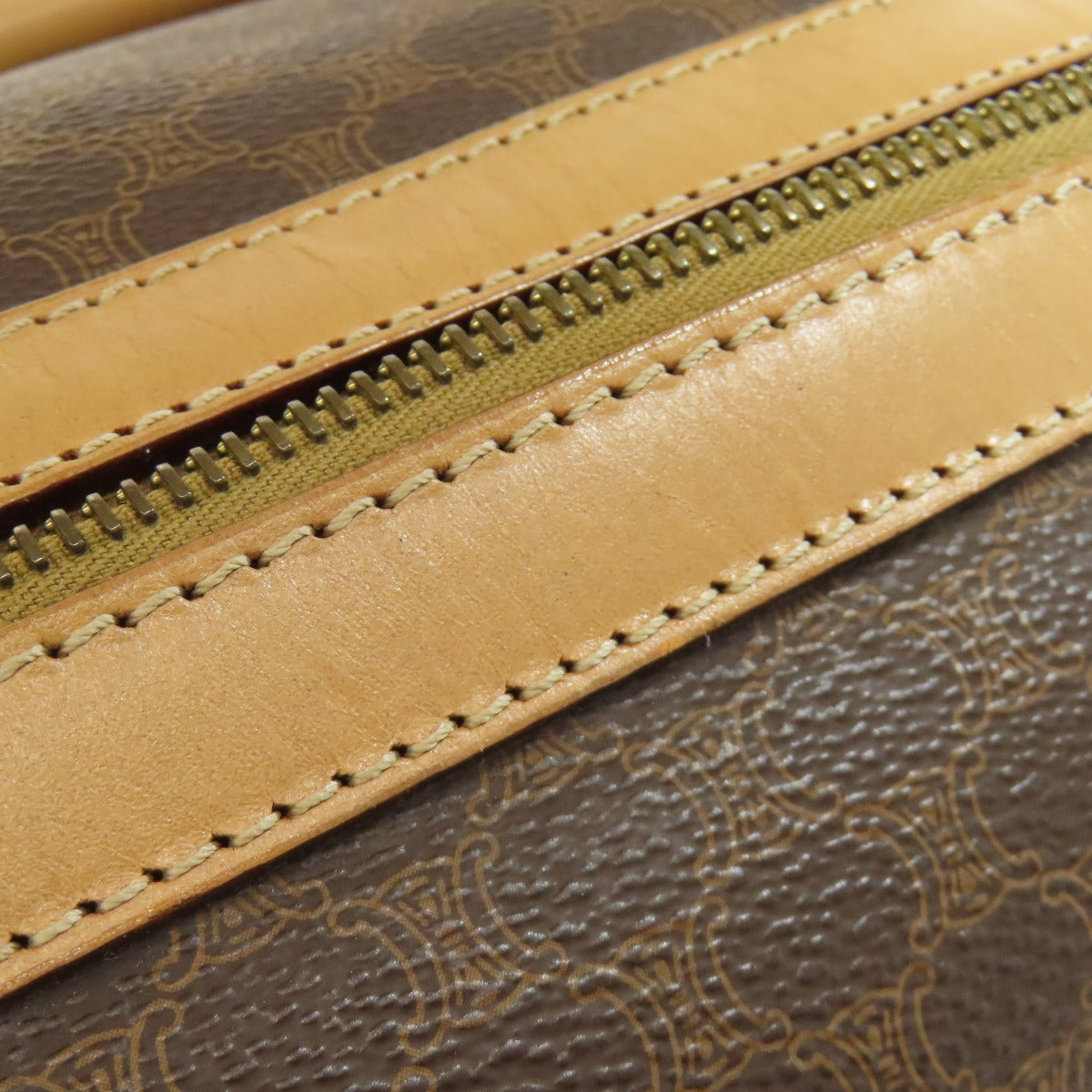 CELINE Macadam pattern Boston bag PVC Ladies [Used]