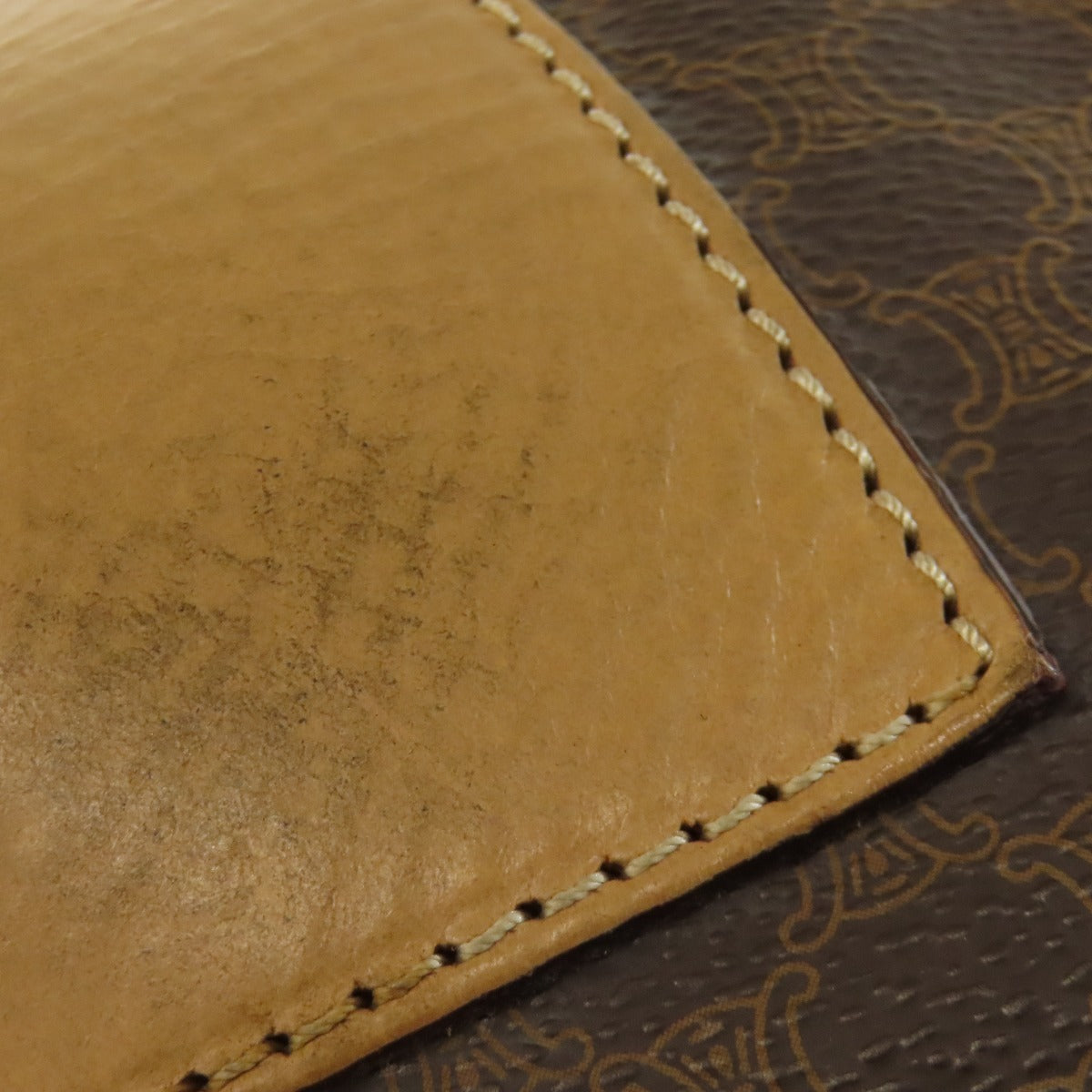 CELINE Macadam pattern Boston bag PVC Ladies [Used]