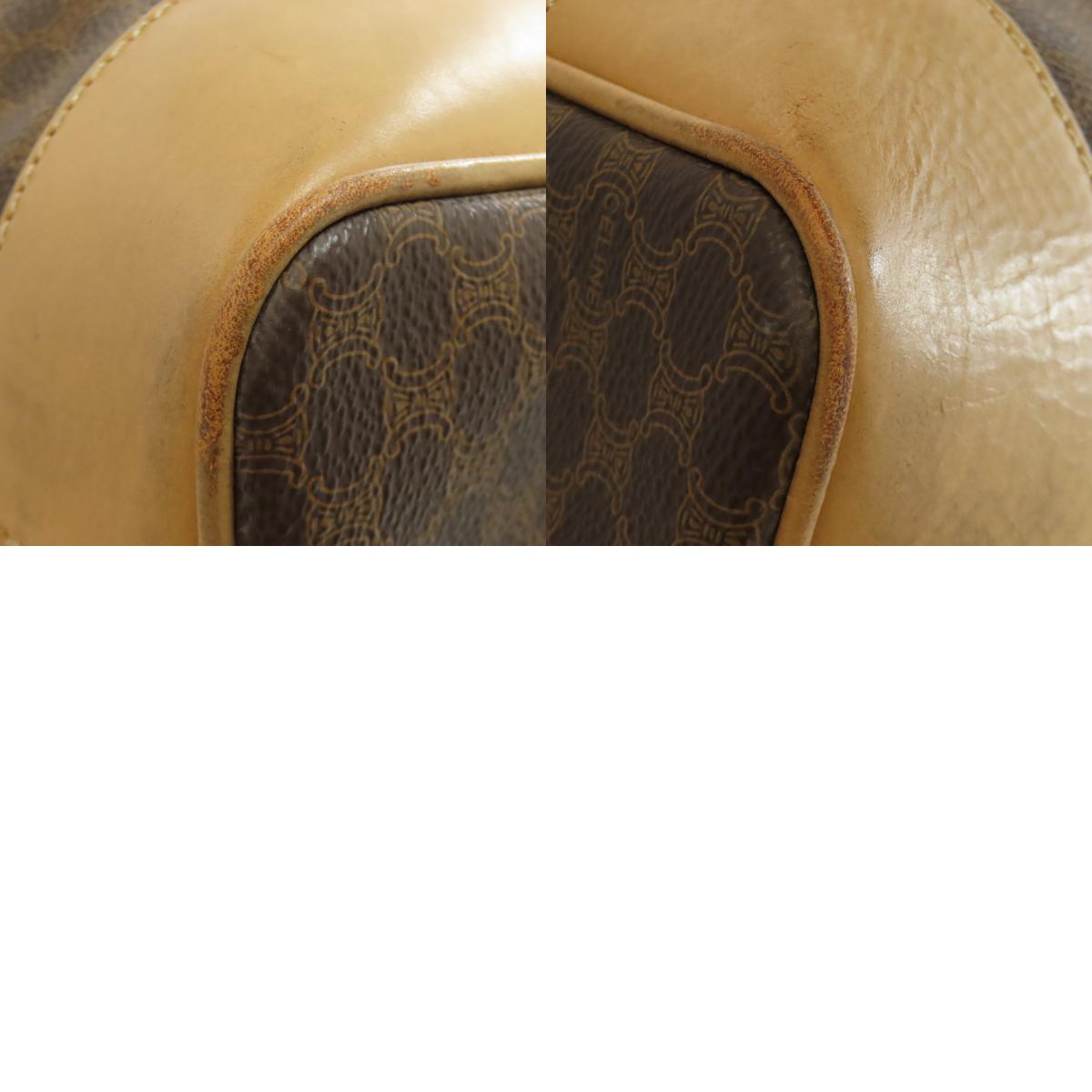 CELINE Macadam pattern Boston bag PVC Ladies [Used]