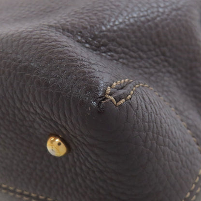 TODS logo Handbag Leather Ladies [Used]