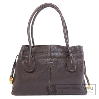 TODS logo Handbag Leather Ladies [Used]