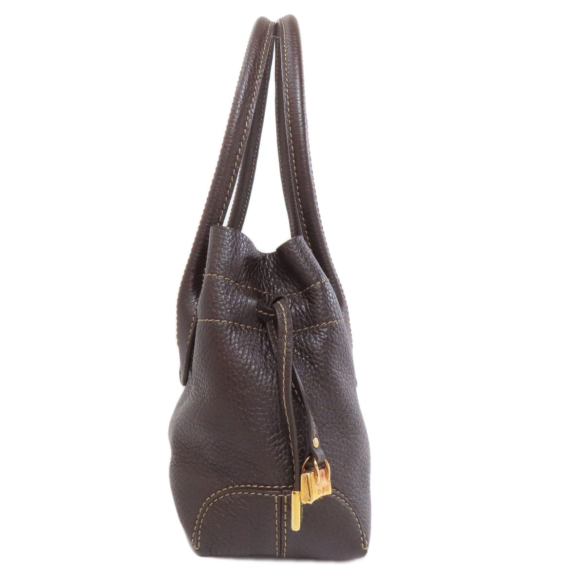 TODS logo Handbag Leather Ladies [Used]