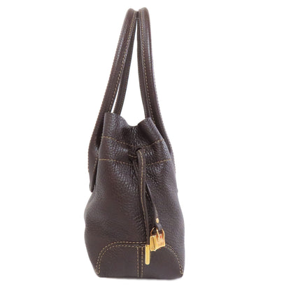 TODS logo Handbag Leather Ladies [Used]