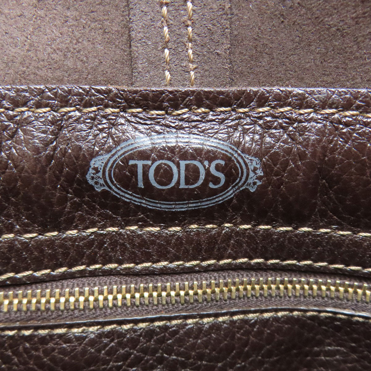 TODS logo Handbag Leather Ladies [Used]
