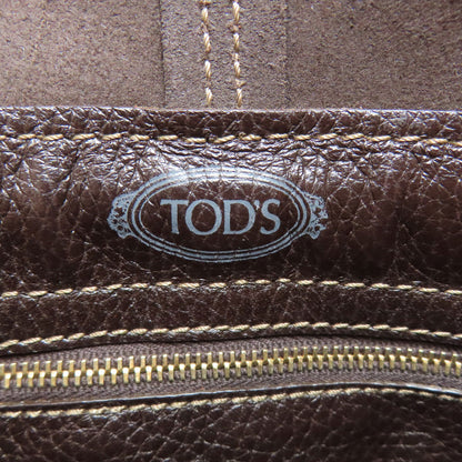 TODS logo Handbag Leather Ladies [Used]