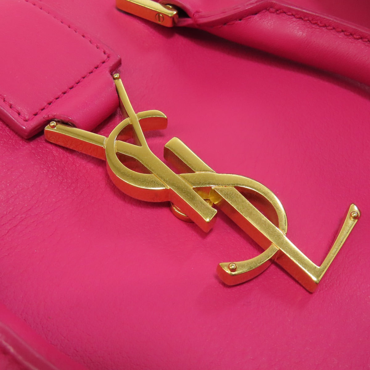 イヴ・サンローラン カサンドラ 2WAY ハンドバッグ レザー レディース 【中古】【YVES SAINT LAURENT】