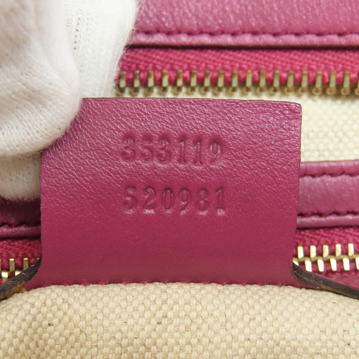 GUCCI 353119 GG signature guccissima Handbag Leather Ladies [Used]