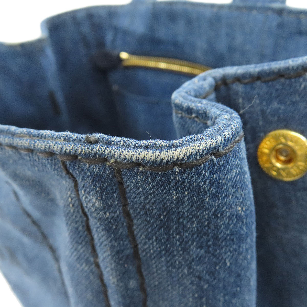 PRADA 1BG439 Canapa mini 2 WAY Handbag Denim Ladies [Used]