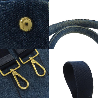 PRADA 1BG439 Canapa mini 2 WAY Handbag Denim Ladies [Used]