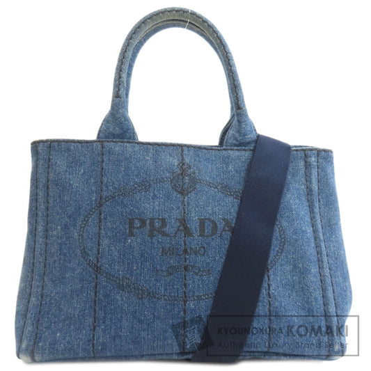 PRADA 1BG439 Canapa mini 2 WAY Handbag Denim Ladies [Used]