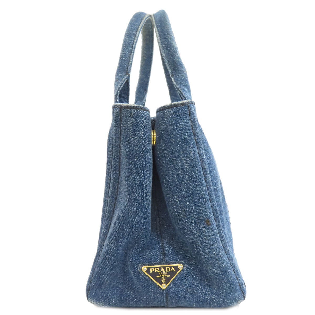 PRADA 1BG439 Canapa mini 2 WAY Handbag Denim Ladies [Used]
