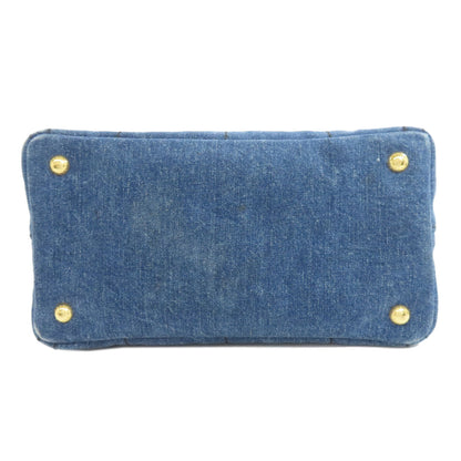 PRADA 1BG439 Canapa mini 2 WAY Handbag Denim Ladies [Used]