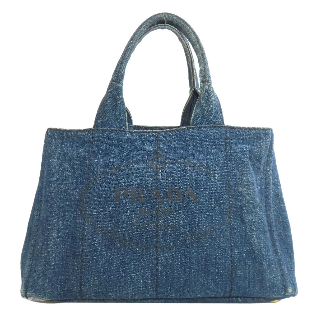 PRADA B1877B Canapa Tote Bag Denim Ladies [Used]