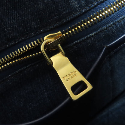 PRADA B1877B Canapa Tote Bag Denim Ladies [Used]