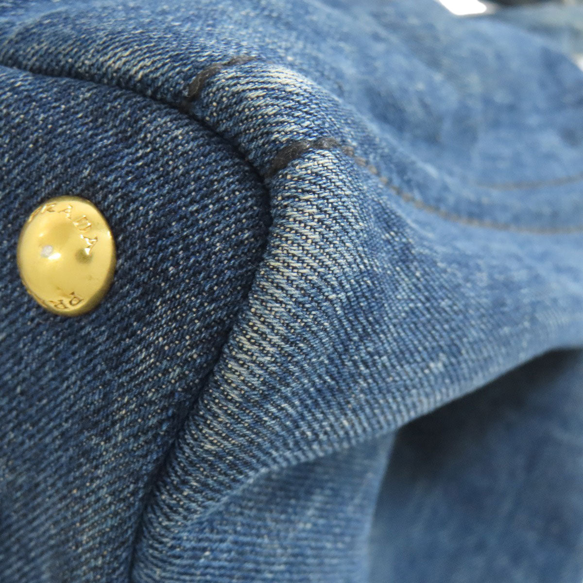 PRADA B1877B Canapa Tote Bag Denim Ladies [Used]