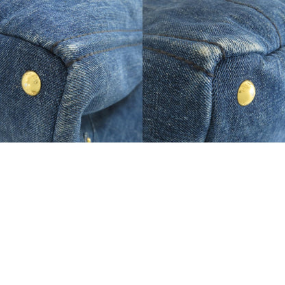 PRADA B1877B Canapa Tote Bag Denim Ladies [Used]