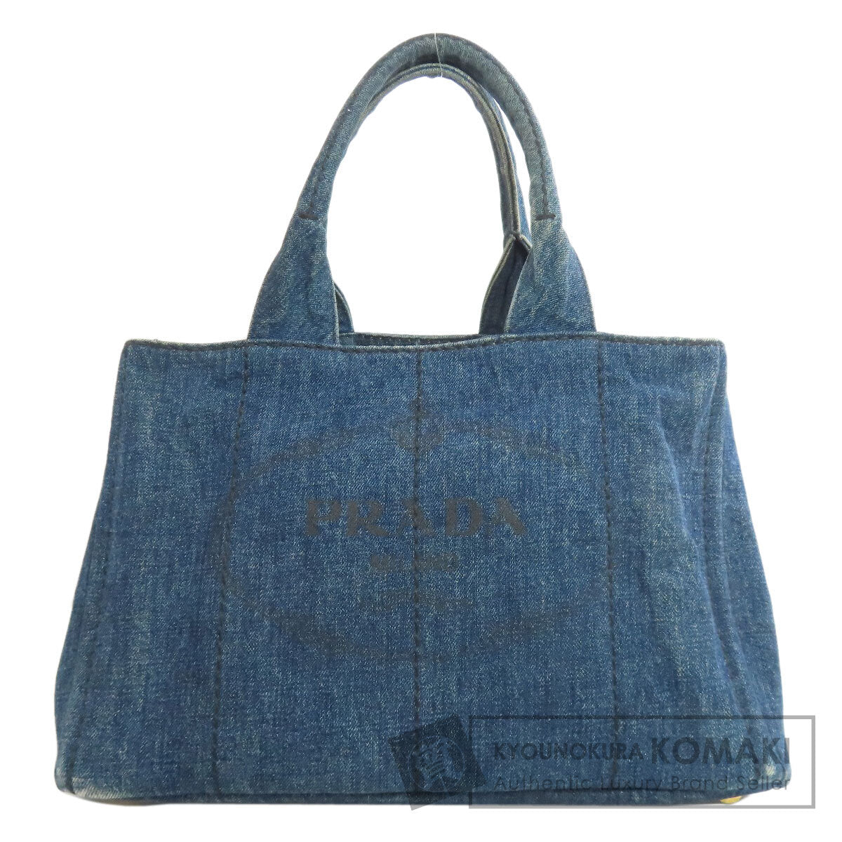 PRADA B1877B Canapa Tote Bag Denim Ladies [Used]
