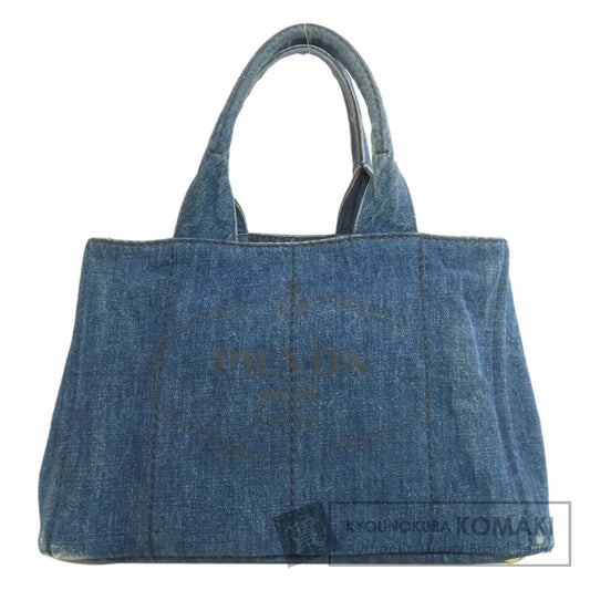 PRADA B1877B Canapa Tote Bag Denim Ladies [Used]