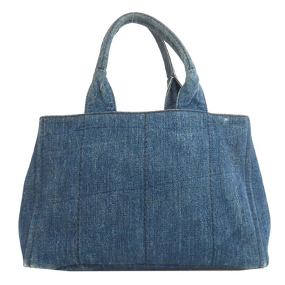 PRADA B1877B Canapa Tote Bag Denim Ladies [Used]
