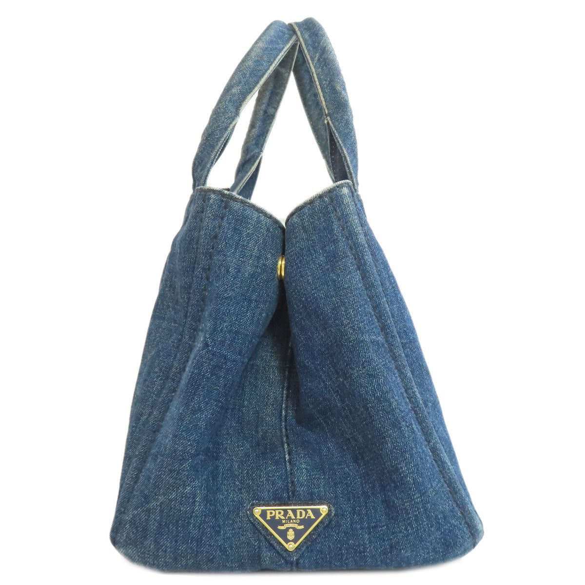 PRADA B1877B Canapa Tote Bag Denim Ladies [Used]