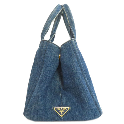 PRADA B1877B Canapa Tote Bag Denim Ladies [Used]