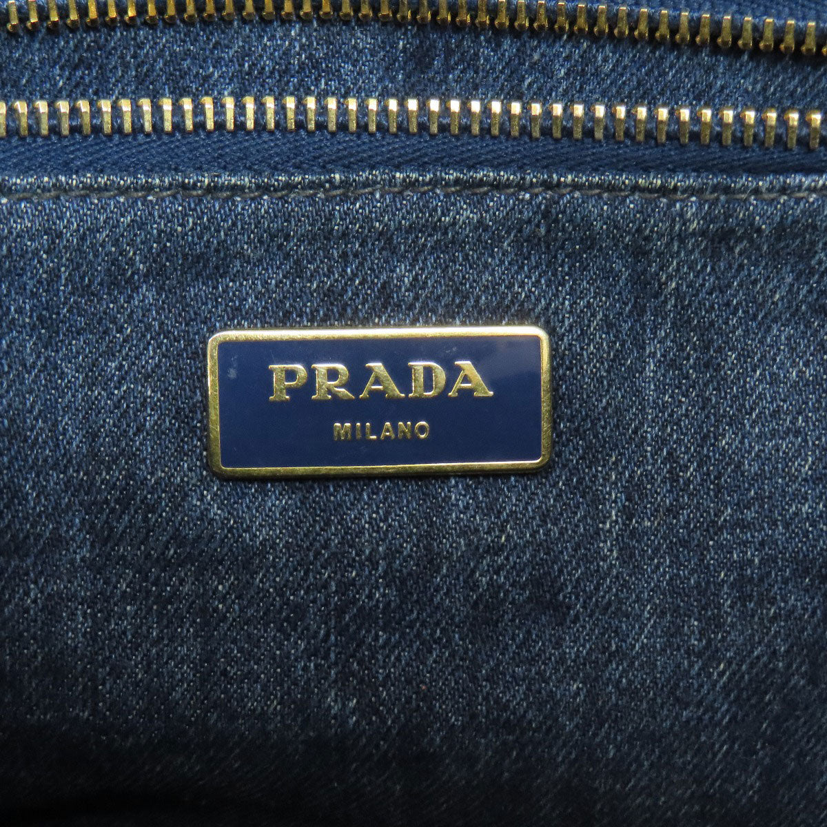 PRADA B1877B Canapa Tote Bag Denim Ladies [Used]