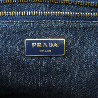 PRADA B1877B Canapa Tote Bag Denim Ladies [Used]