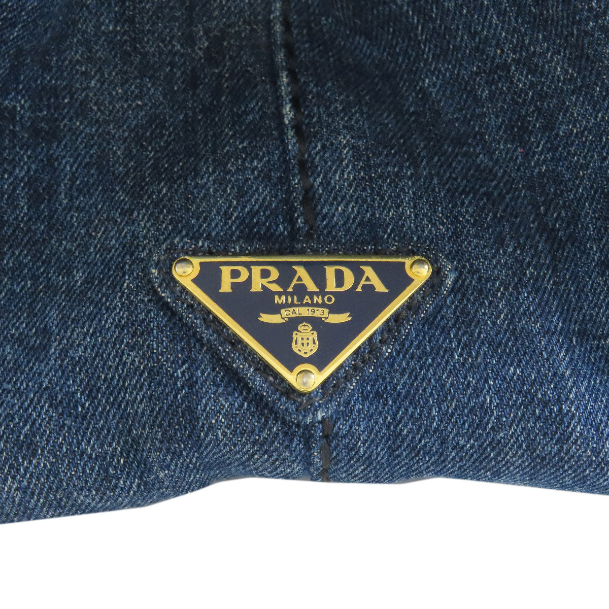 PRADA B1877B Canapa Tote Bag Denim Ladies [Used]