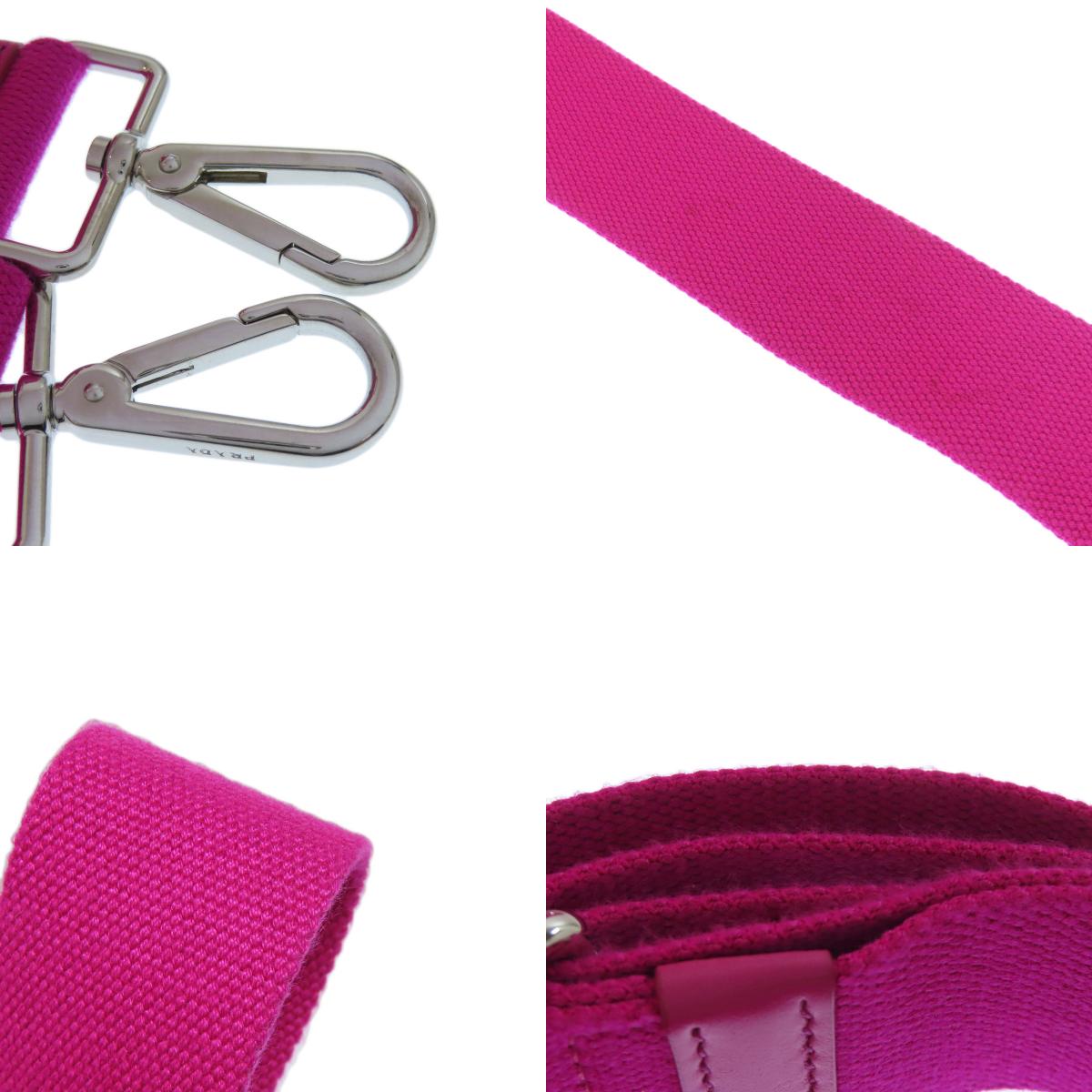 PRADA 1BG439 Kanapamini Punching 2WAY Handbag Canvas Ladies [Used]