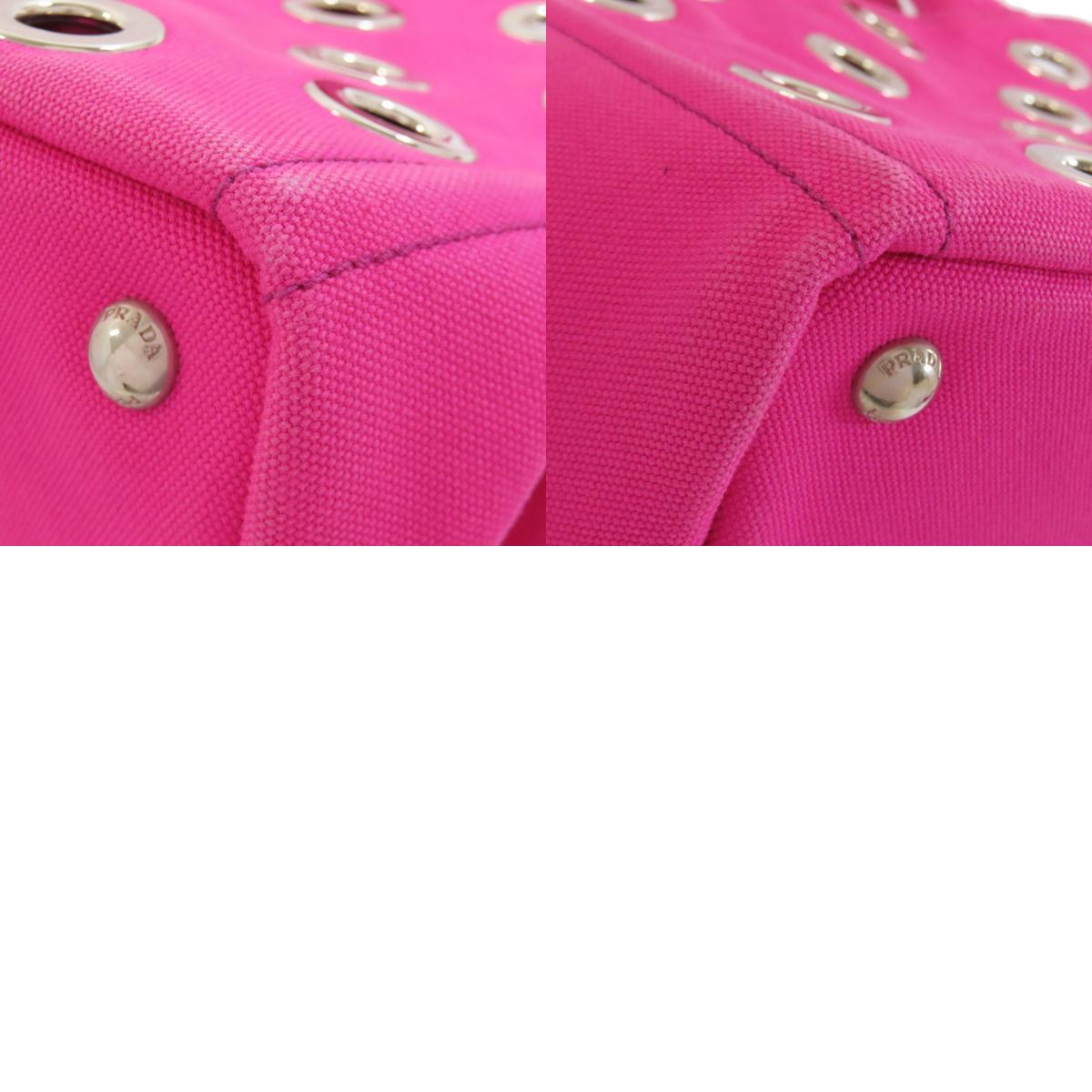 PRADA 1BG439 Kanapamini Punching 2WAY Handbag Canvas Ladies [Used]