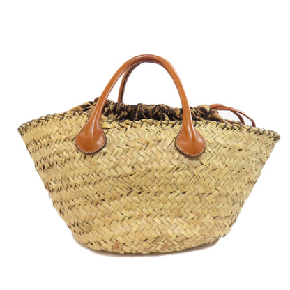 Dolce&Gabbana Leopard print basket bag Tote Bag Raffia Ladies [Used]