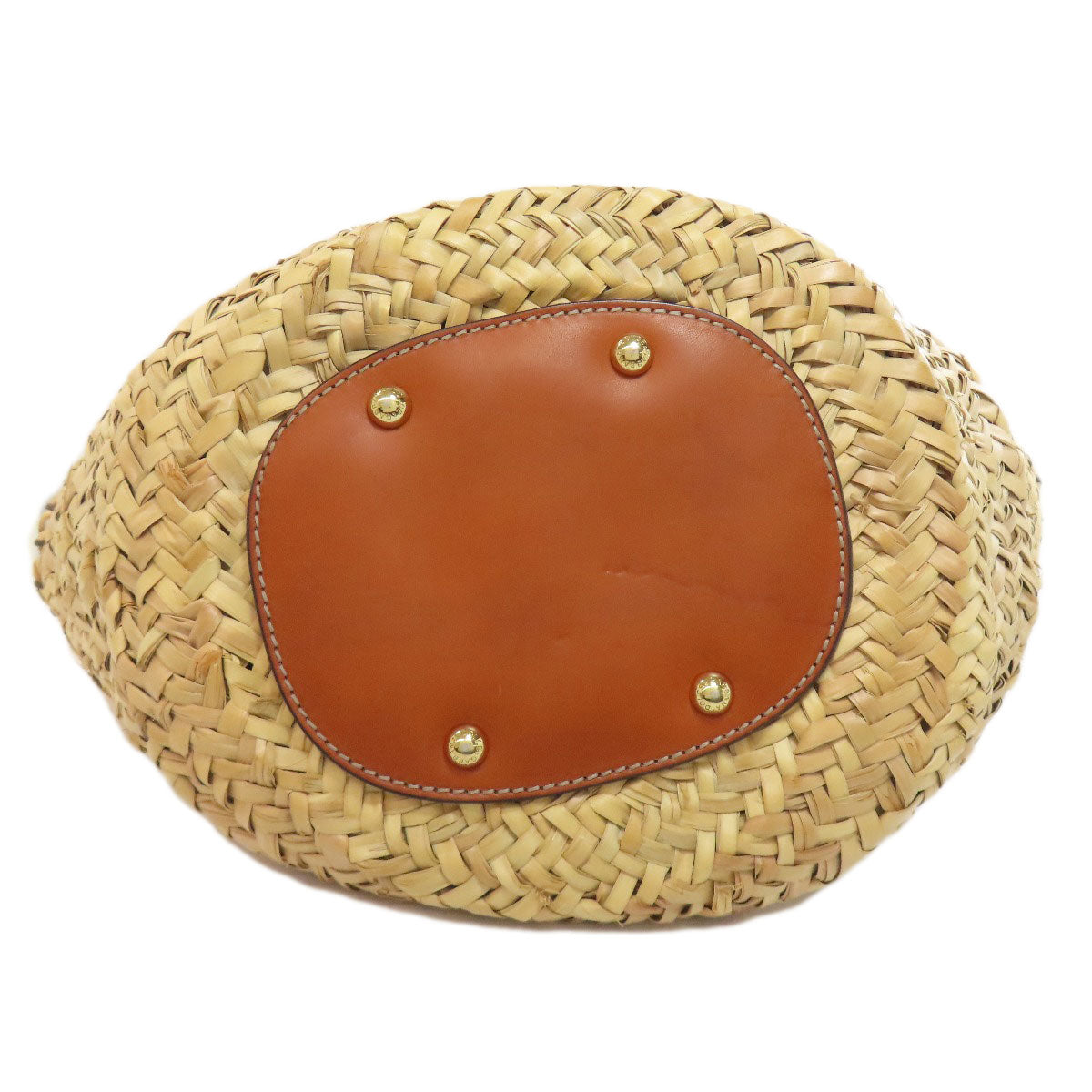 Dolce&Gabbana Leopard print basket bag Tote Bag Raffia Ladies [Used]