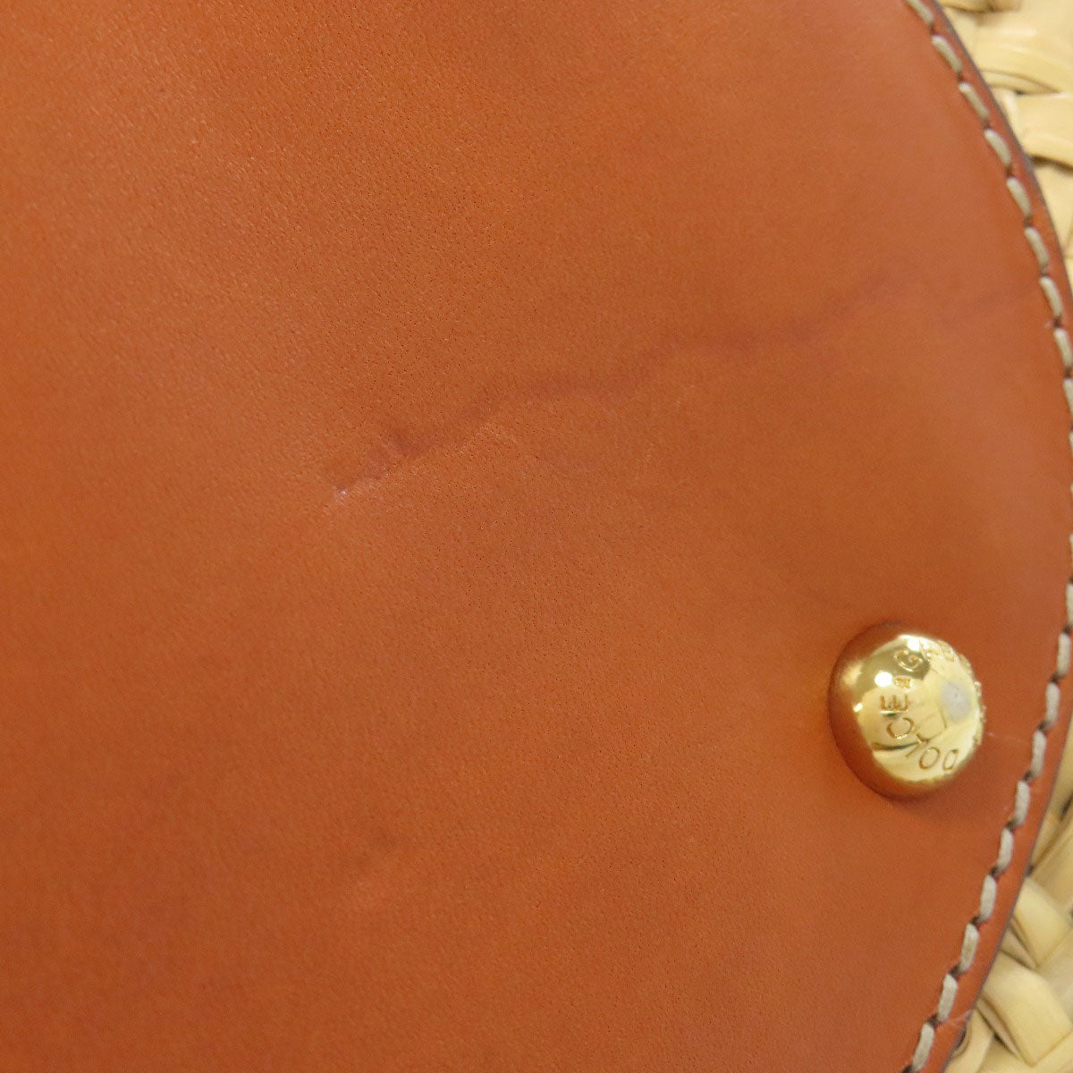 Dolce&Gabbana Leopard print basket bag Tote Bag Raffia Ladies [Used]