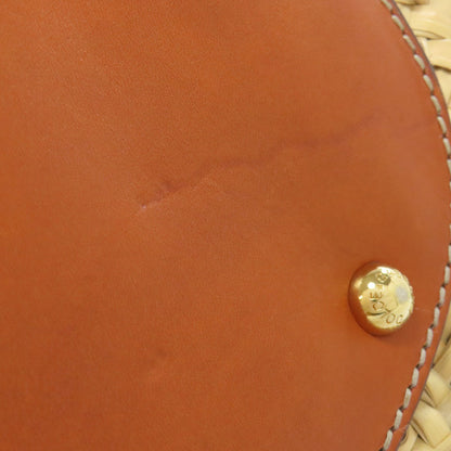 Dolce&Gabbana Leopard print basket bag Tote Bag Raffia Ladies [Used]